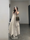 Mutedance 25 Spring/Summer Linen/Silk Printed Long Skirt MD-MD25SS113-LINEN